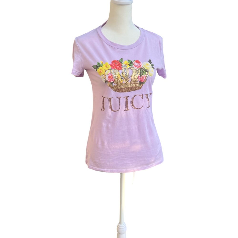 Juicy Couture Lavender Graphic T-Shirt